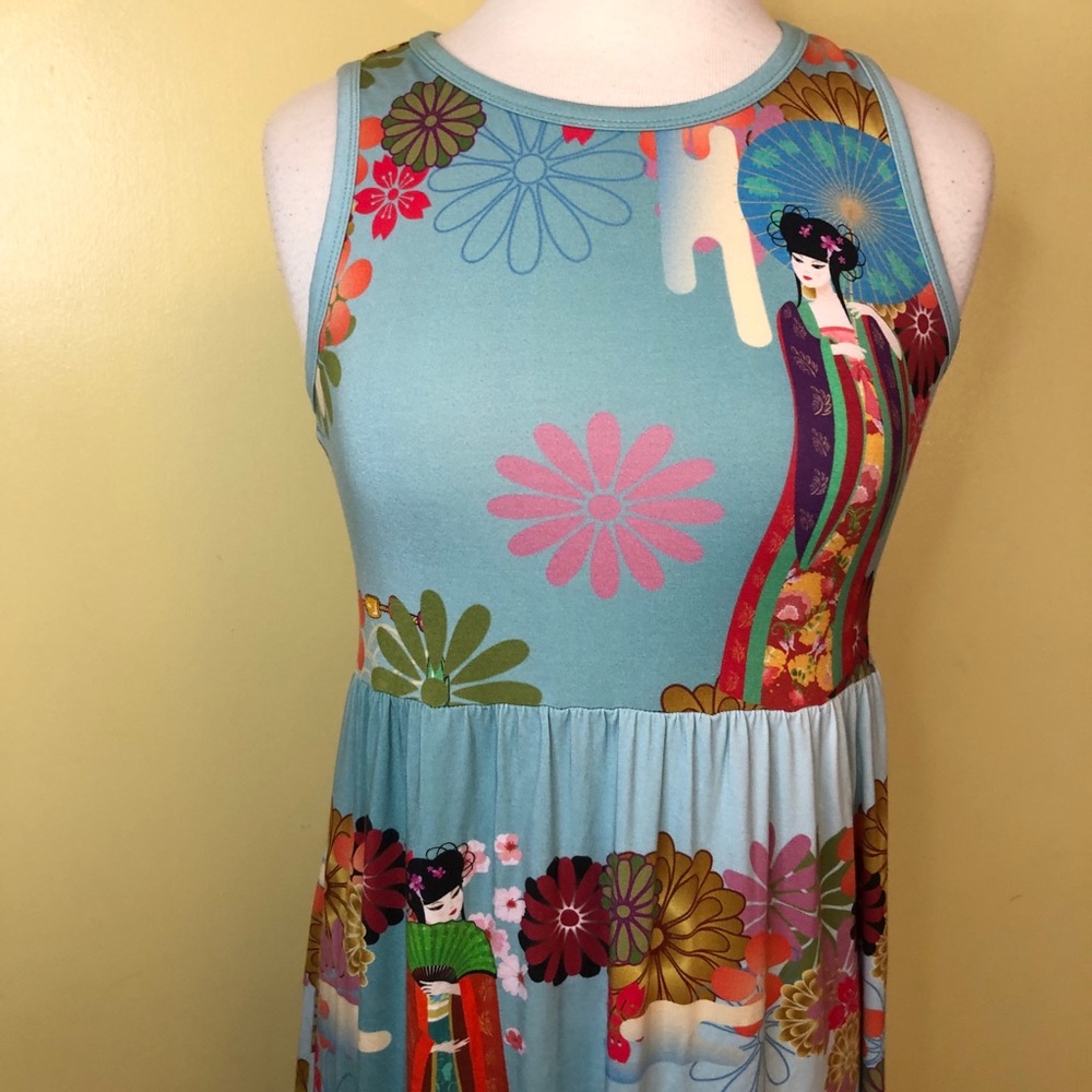 Johnny Was Floral Patchwork Midi Dress - Picture 4 of 13
